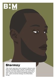 A drawing of Stormzy
