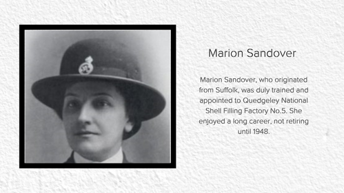 A photo of Marion Sandover