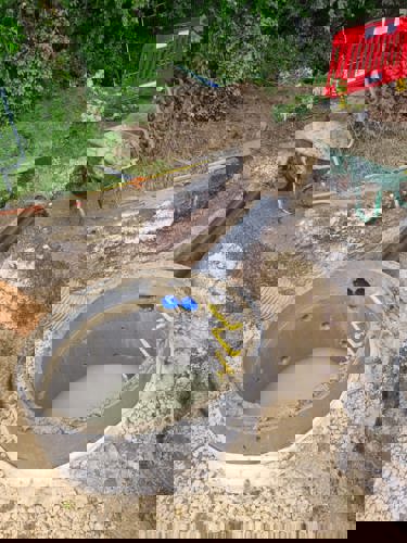 Photo of drainage works