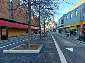 Northgate Street central island improvement