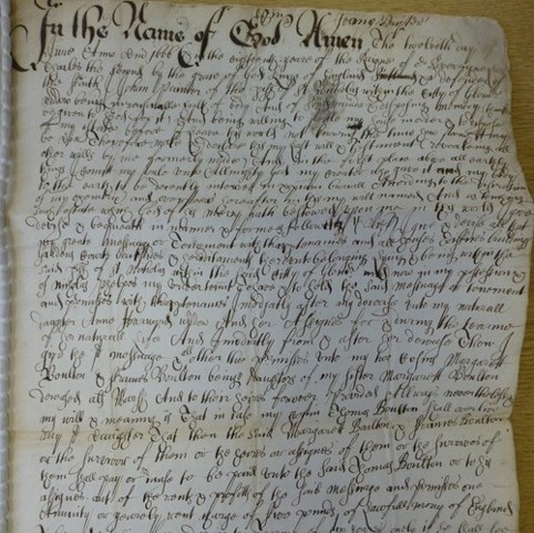 An image of an old document