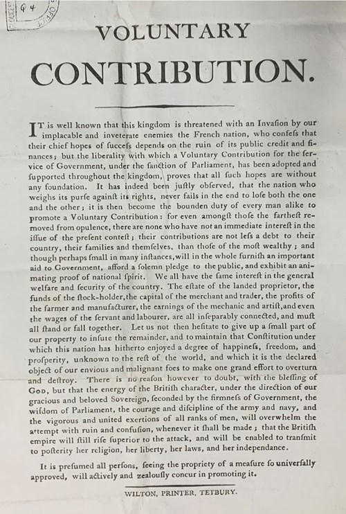 An image of a call for Voluntary contributions