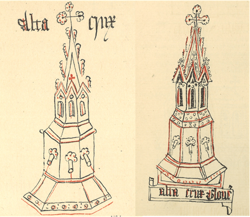 Two medieval drawings of the High Cross