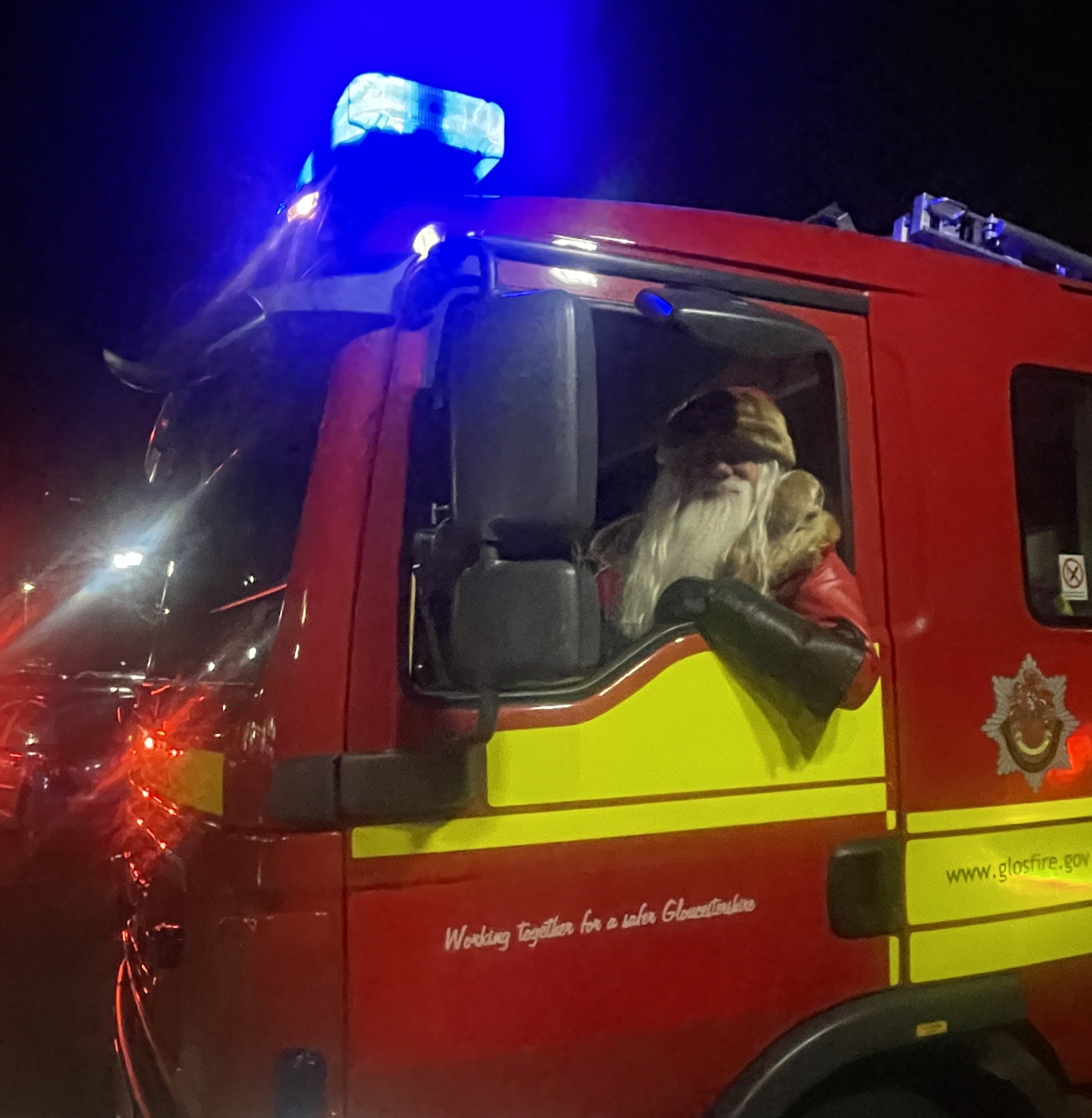 Fire Rescue Santa When Santa swapped his sleigh for a fire engine - a festive visit with ...