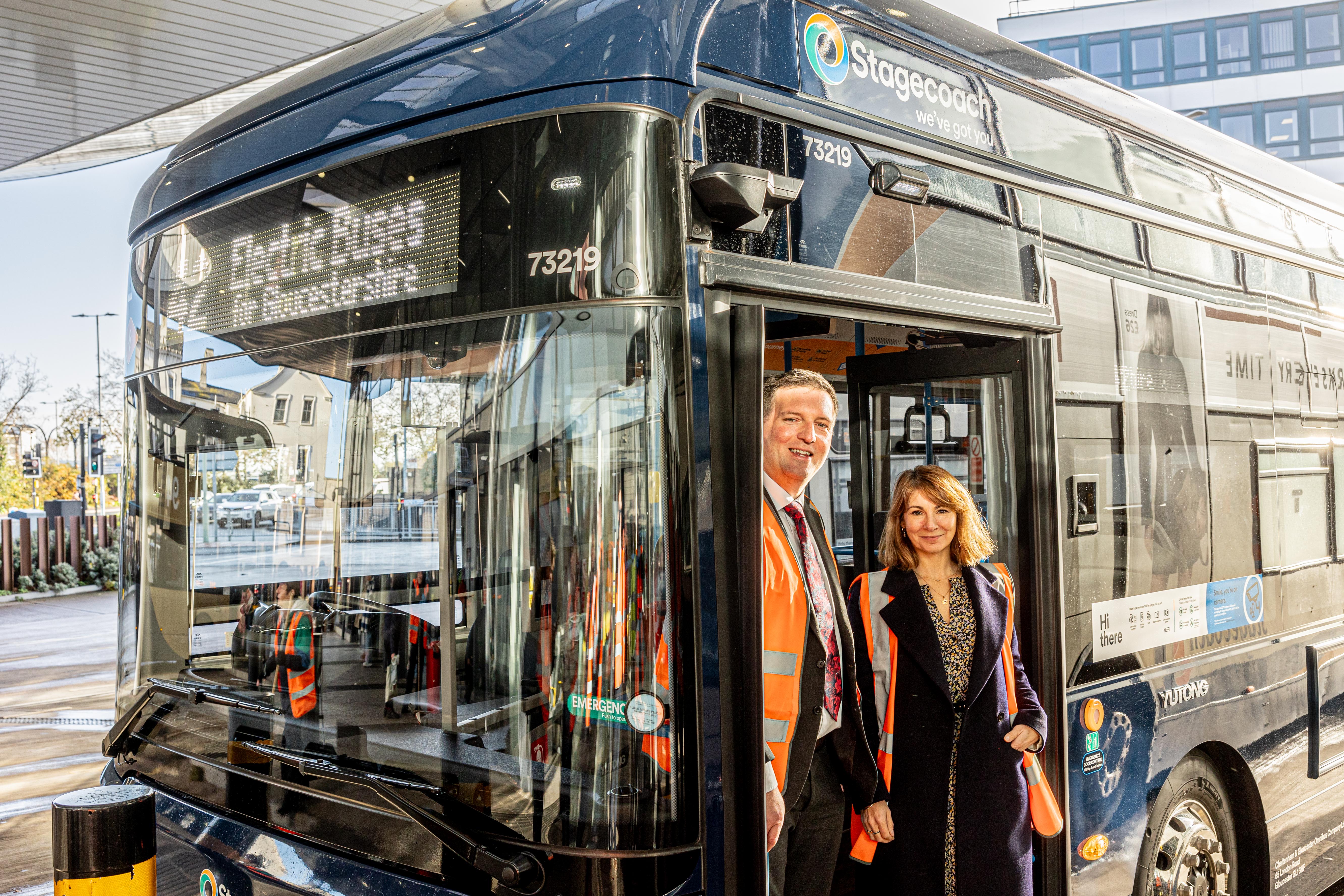 Gloucestershire's new Stagecoach electric buses