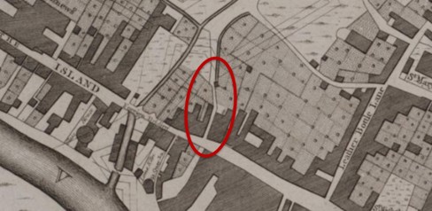 Hall & Pinnel Map of Gloucester, c1780