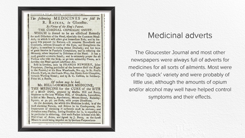 An advert for medicine