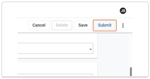 Employment Registration Form. Top right hand corner shows 'Select' button. Click on this to submit application once all fields have been completed.