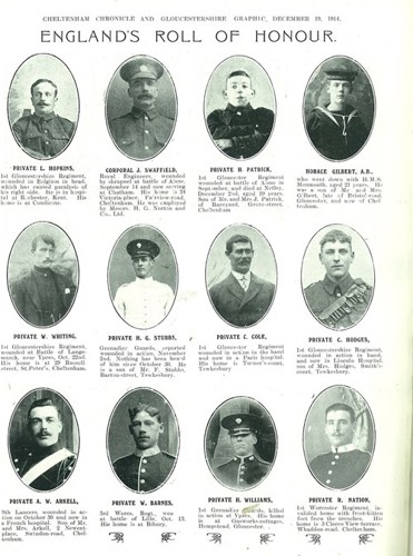 An image showing England's Roll of Honour