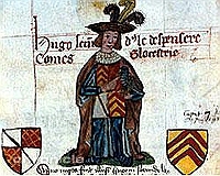 An illustration of a man named Hugh Despenser