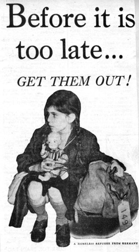 A poster for the Kindertransport scheme