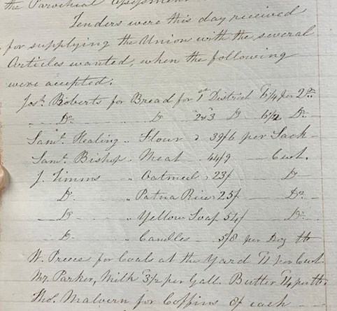 An Extract of the Tewkesbury Board of Guardians Minutes