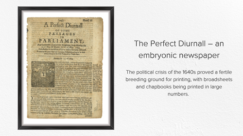 The perfect diurnall - an embryonic newspaper