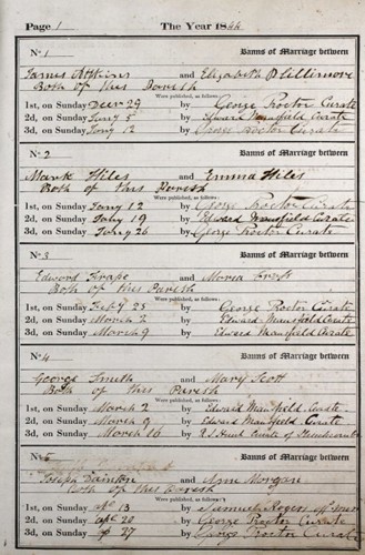 P124-IN-1-15 Dursley banns register