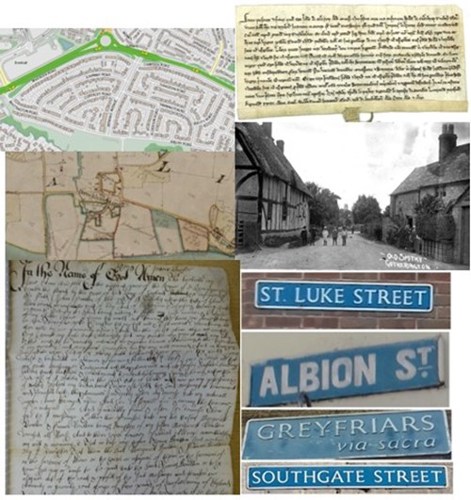 A composite image of some Gloucestershire landmarks