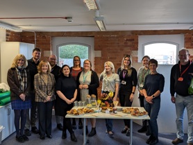 Employers at our forum stood around the breakfast table