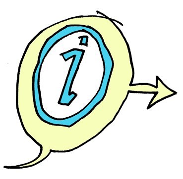 A drawing of an information bubble