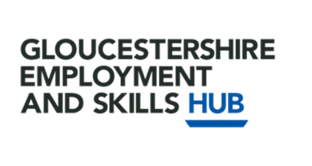 Gloucestershire Employment and Skills Hub logo.
