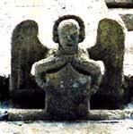 An angel gargoyle.