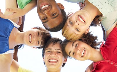 Teenagers Together In Circle