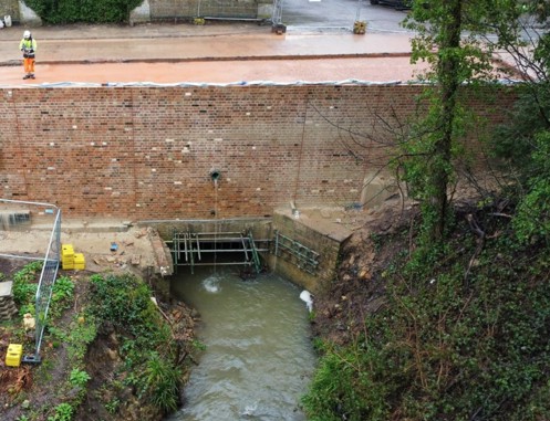Photo of bridge repair