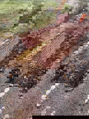 Photo of bank side of road