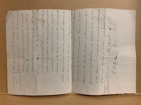 An image of an old document