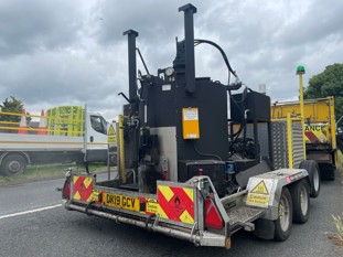 Photo of Roadmender machine from behind