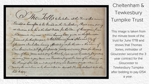 A photo of the Cheltenham and Tewkesbury Turnpike Trust