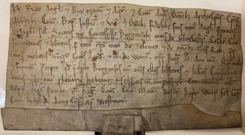 An image of an old document