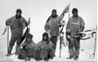 A photo of a group of five Arctic explorers.