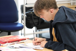 Learner working on an activity