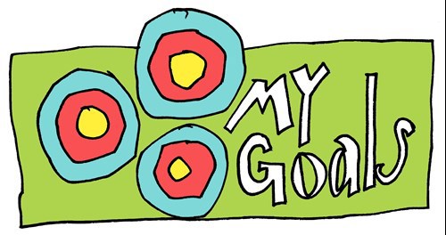 A drawing saying 'My Goals'