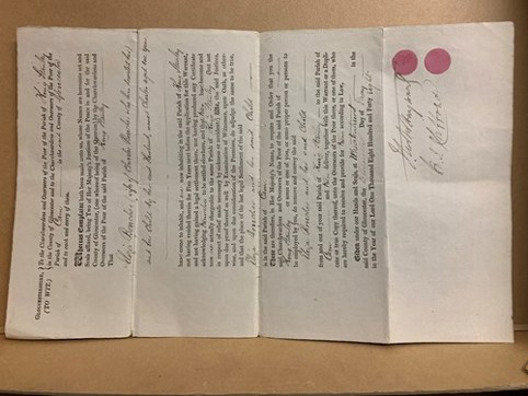 An image of an old document