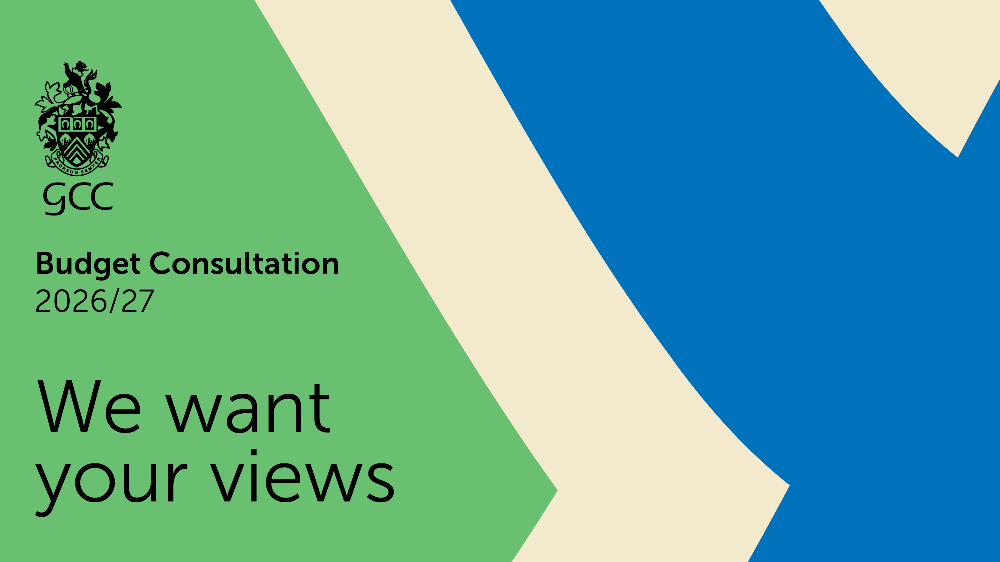 Budget 2026/27 we want your views graphic