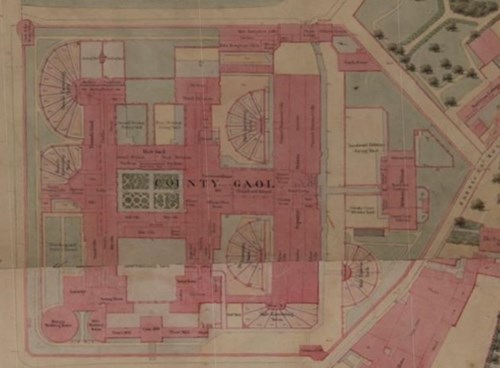 1851 plan of Gloucester County Gaol