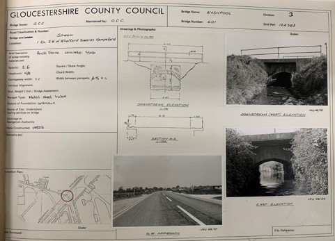 Cotswold Division bridge register 401-800, c.1980-1990