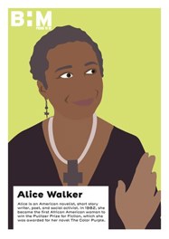 A drawing of Alice Walker