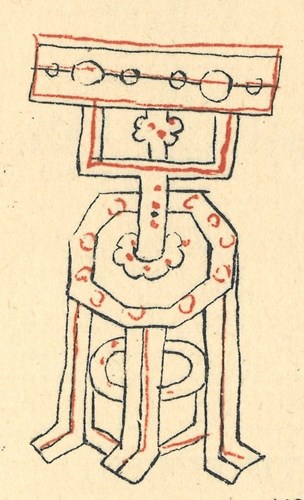 A diagram of the Gloucester pillory